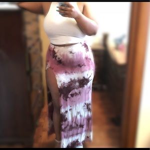 Fashion Nova Side Slit Maxi Skirt